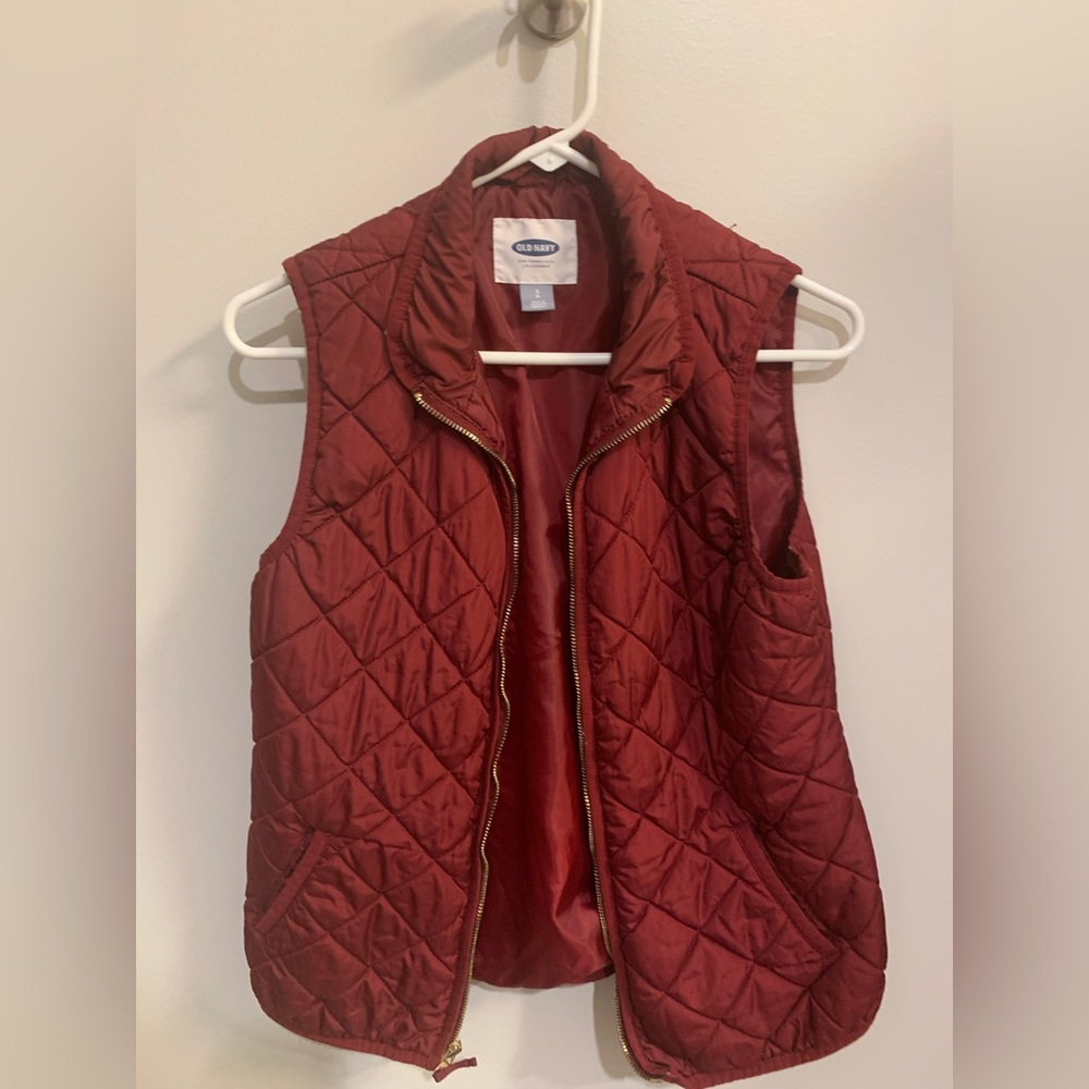 Old Navy Quilted Red Vest